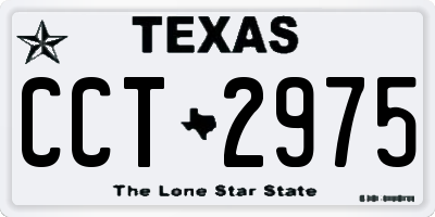TX license plate CCT2975