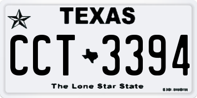 TX license plate CCT3394