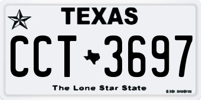 TX license plate CCT3697
