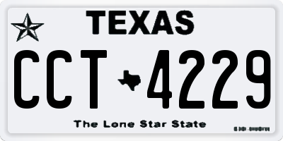 TX license plate CCT4229