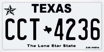 TX license plate CCT4236