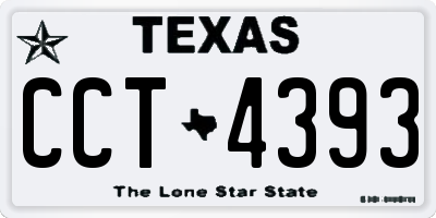TX license plate CCT4393