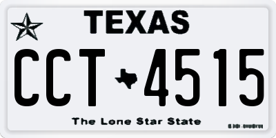 TX license plate CCT4515