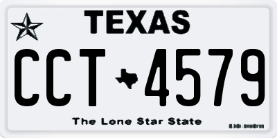 TX license plate CCT4579