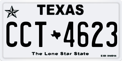 TX license plate CCT4623