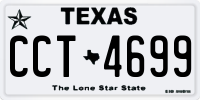 TX license plate CCT4699