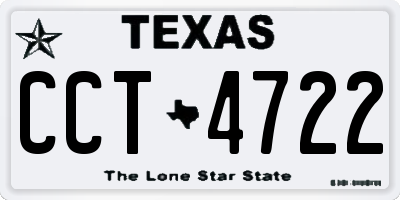 TX license plate CCT4722
