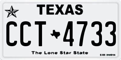 TX license plate CCT4733