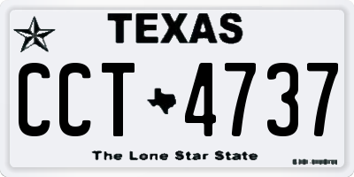 TX license plate CCT4737