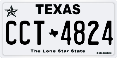 TX license plate CCT4824