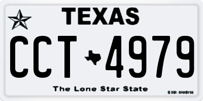 TX license plate CCT4979