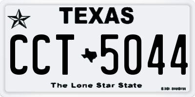 TX license plate CCT5044