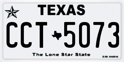 TX license plate CCT5073