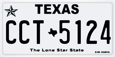 TX license plate CCT5124