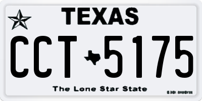 TX license plate CCT5175