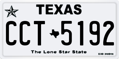 TX license plate CCT5192