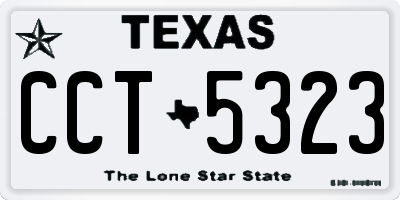TX license plate CCT5323