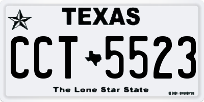 TX license plate CCT5523
