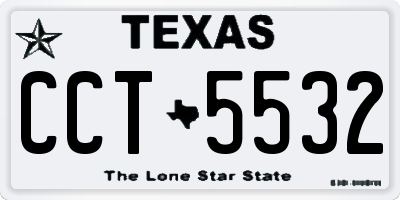 TX license plate CCT5532