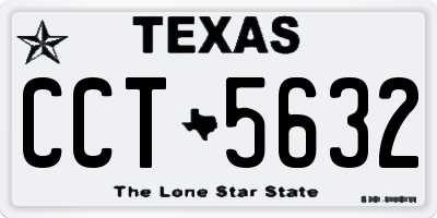 TX license plate CCT5632