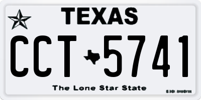 TX license plate CCT5741