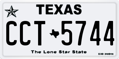 TX license plate CCT5744