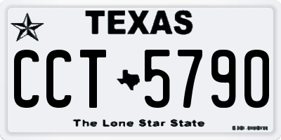 TX license plate CCT5790