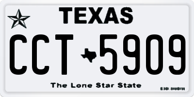 TX license plate CCT5909