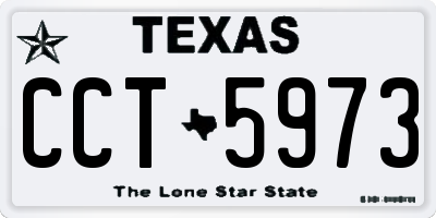 TX license plate CCT5973