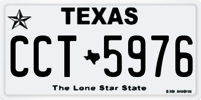 TX license plate CCT5976