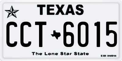 TX license plate CCT6015
