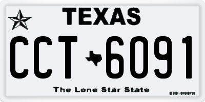 TX license plate CCT6091