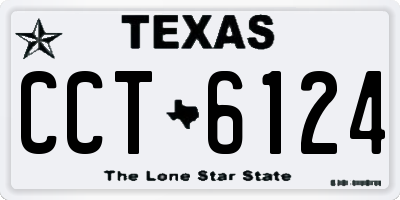 TX license plate CCT6124