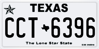 TX license plate CCT6396