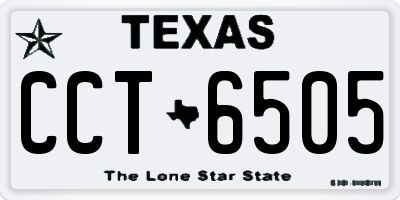 TX license plate CCT6505