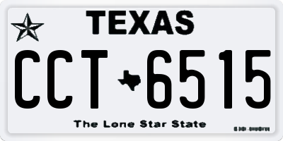 TX license plate CCT6515