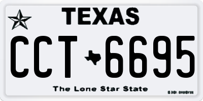 TX license plate CCT6695