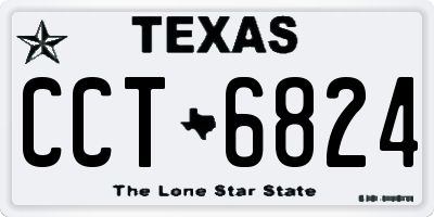 TX license plate CCT6824