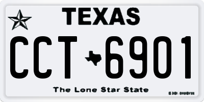 TX license plate CCT6901