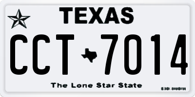 TX license plate CCT7014