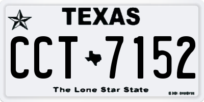 TX license plate CCT7152