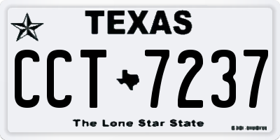 TX license plate CCT7237