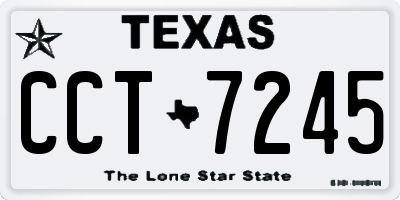 TX license plate CCT7245