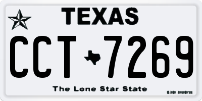 TX license plate CCT7269