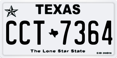 TX license plate CCT7364