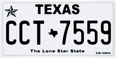 TX license plate CCT7559
