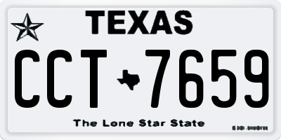 TX license plate CCT7659