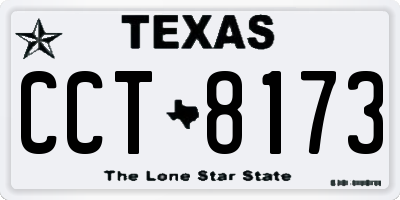 TX license plate CCT8173