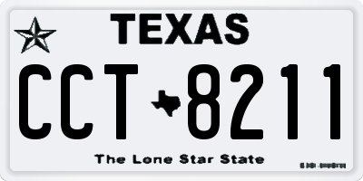 TX license plate CCT8211