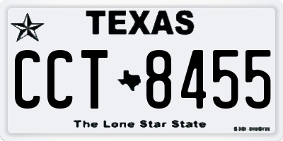 TX license plate CCT8455
